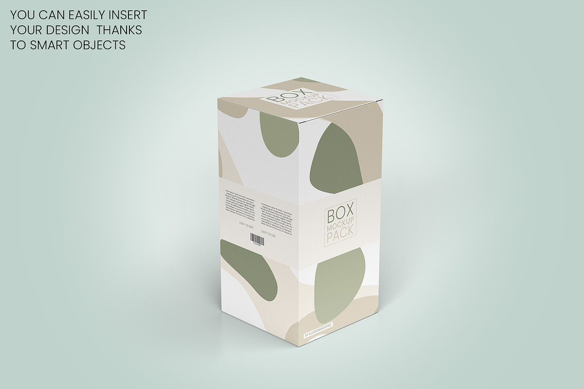 Package Box Mockups - 9 box sizes, a Packaging Mockup by Illusiongraphic (Photo 6 of 19)