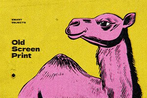 Old Screen Print Design Template, a Layer Style Add-On by Design Squad