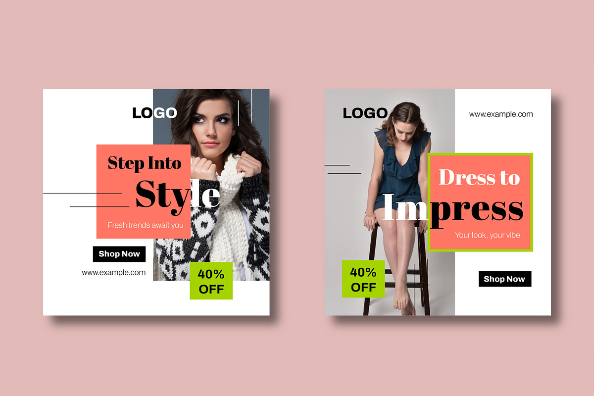 Marketing Fashion Social Media Post preview 3