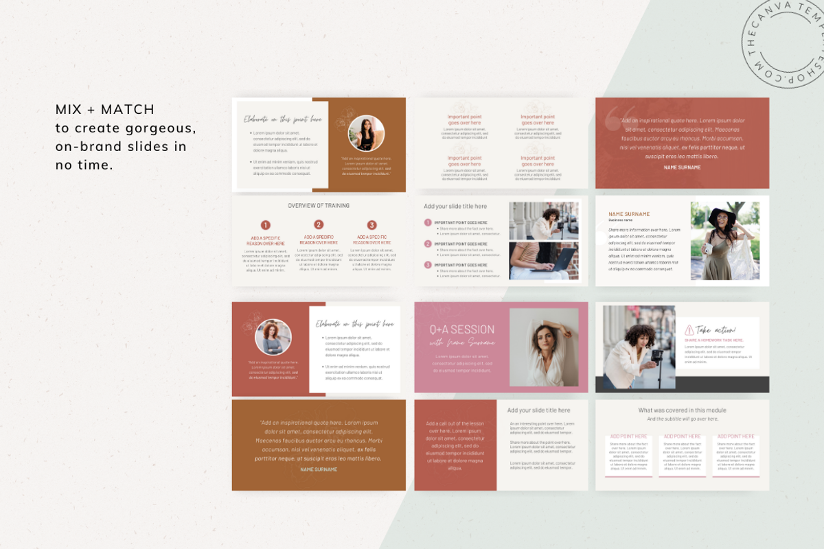 Olivia-Rose Slide Canva Templates, a Templates & Theme by The Canva Template Shop (Photo 5 of 6)