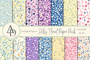 Ditsy Floral Paper Pack, a Pattern Graphic by Delta Designs (Thumbnail 1 of 3)