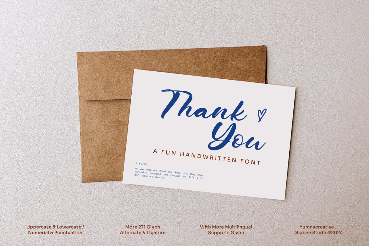 Phillows - Fun Handwritten Font, a Script Font by Dhabee (Photo 7 of 15)