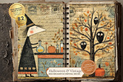 Halloween Ephemera Vintage Autumn, a Seasonal Illustration by Nicole Branger Art (Thumbnail 1 of 12)