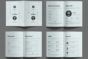 Minimal Resume Booklet Design Layout, a Resume Template by MightyDesign (Thumbnail 2 of 6)
