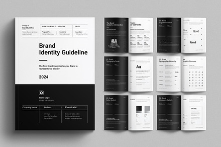 Brand Identity Guidelines Design, a Brochure Template by TemplatesForest