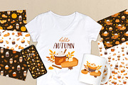 Pumpkin Spice Autumn Clipart, a Seasonal Illustration by Nadezhda Mikhailova (Thumbnail 5 of 10)