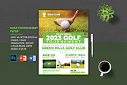 Golf Tournament Flyer Template, a Flyer Template by Designscozy (Thumbnail 1 of 5)