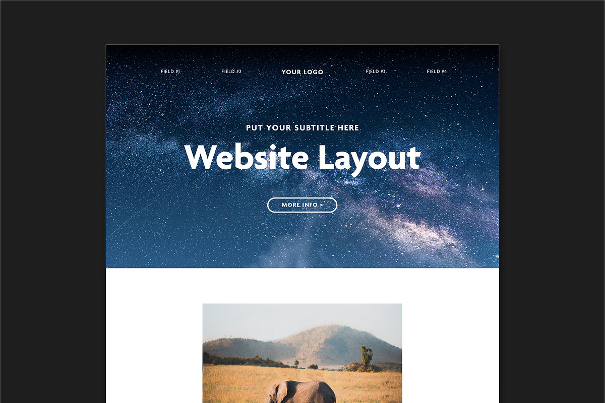 Website Page Layout, a Landing Page Template by tomsarraipodesign (Photo 2 of 2)