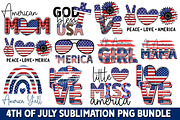 4th of July Sublimation PNG Bundle, an Illustration by Fokira (Thumbnail 1 of 16)