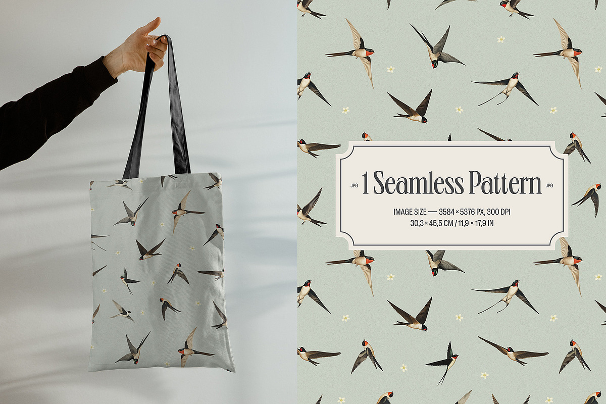 Swallows - vintage illustrations, an Animal Illustration by AI Crafted Magnolia (Photo 10 of 13)
