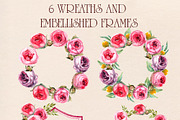 watercolor set Peony-pink rose, a Texture Graphic by Antikva17 (Thumbnail 4 of 5)