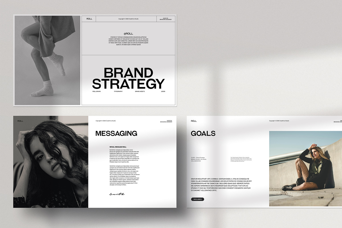 ROLL | Brand Strategy, a Presentation Template by creathrivestudio (Photo 2 of 13)