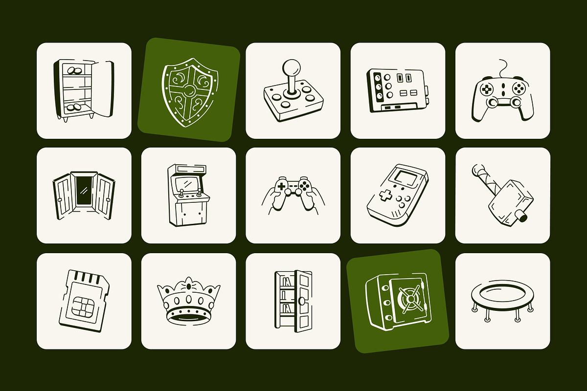Game Doodle Icon, an Outline Icon by Vectors Market (Photo 5 of 8)