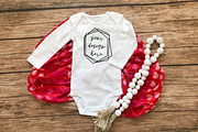 Baby Long Sleeve Onesie Mock Up, a Shirt Mockup by Affinity Grove (Thumbnail 10 of 11)