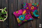 Bright Psychedelic Flowers Pattern, a Pattern Graphic by Creative Store (Thumbnail 3 of 5)