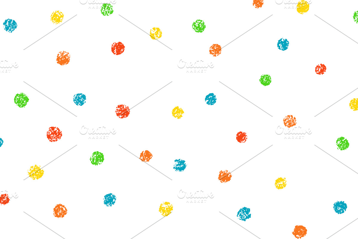 Crayon Confet Dot Seamless Pattern, a Pattern Graphic by Elena Pimukova (Photo 2 of 3)