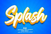Splash Editable Text Effect PSD, a Layer Style Add-On by TrueVector (Thumbnail 1 of 2)