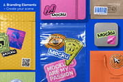 Sticker's Branding Mockup Bundle, a Packaging Mockup by Mocku (Thumbnail 7 of 25)