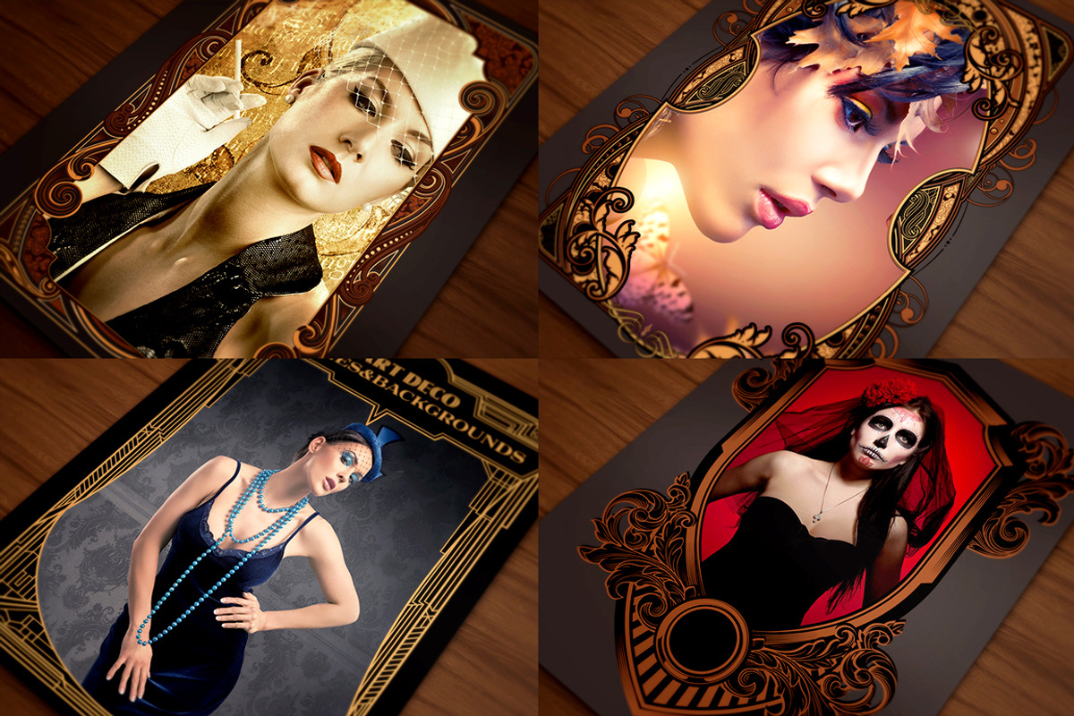 60 Vintage Frame Templates preview 4