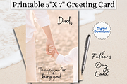 Father's Day Greeting Card PDF, a Card Template by Pixels N Bows (Thumbnail 1 of 4)