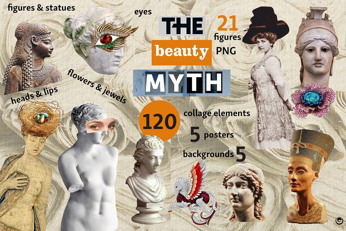 The beauty myth collage maker, a Person Illustration by Olillia (Photo 1 of 10)