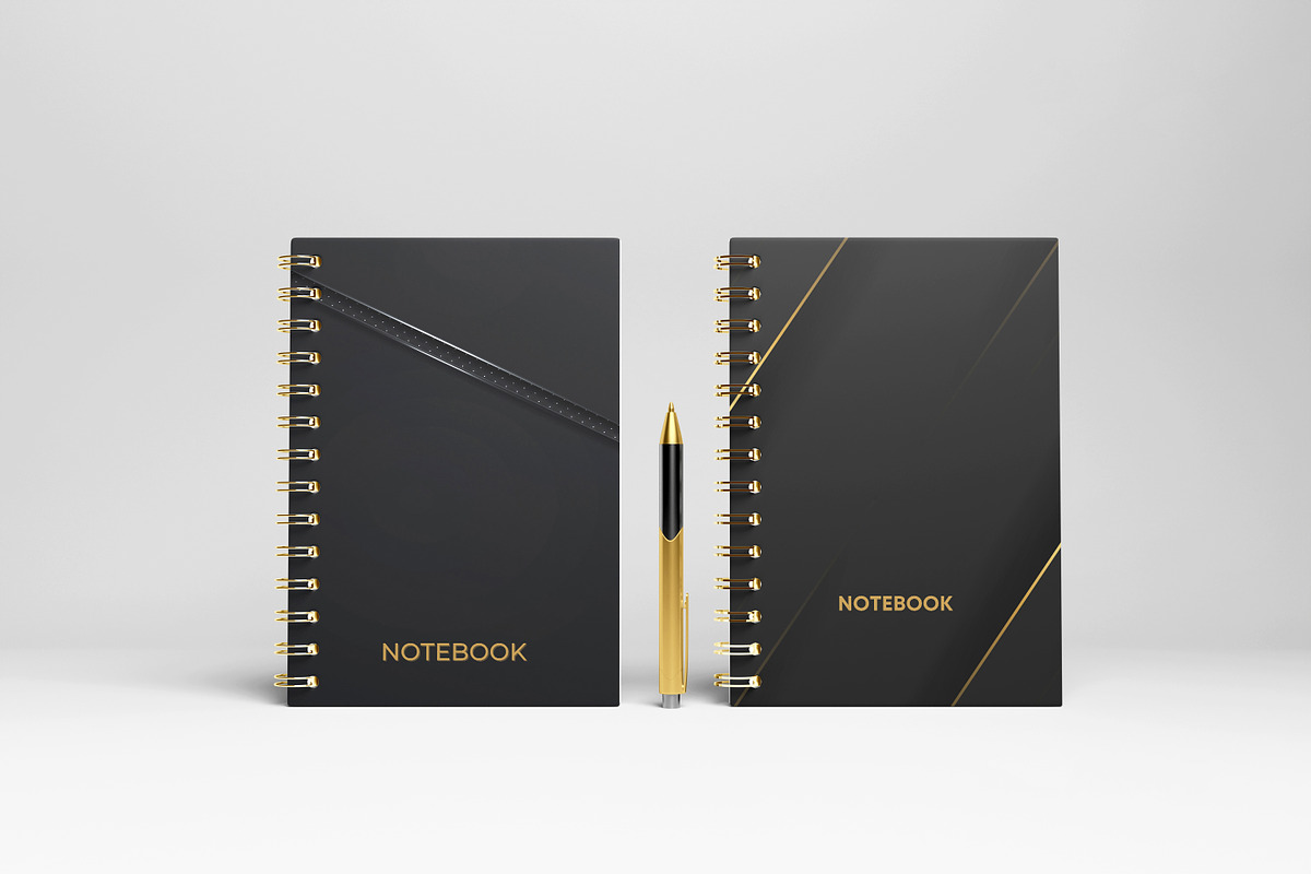 Spiral Notebook Mock-up, a Books & Magazine Mockup by Getdesign (Photo 3 of 8)