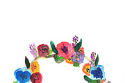 Floral Wreath Watercolor Printable, a Stationery Template by SaigeTJDesign (Thumbnail 2 of 2)
