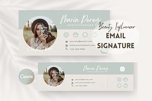 Photographer Email Signature Canva