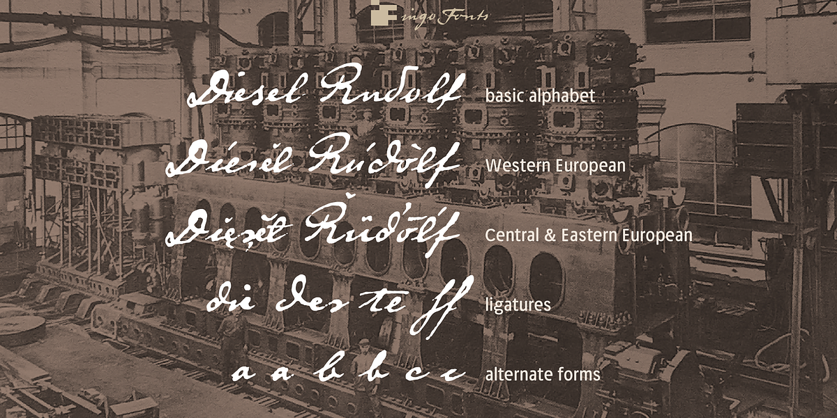 Diesel Rudolf Script, a Script Font by ingoFonts (Photo 10 of 10)
