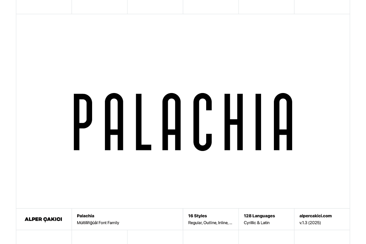 Palachia Cyrillic Font Family, a Sans Serif Font by alpercakici (Photo 1 of 11)