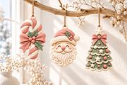 Santa Snowman Tree Ornament 3D STL, a Scene 3D Model by Layerology (Thumbnail 3 of 4)