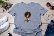 BLACK GIRL ROUTINE CLIPART, a Person Illustration by Daring Digies (Thumbnail 8 of 9)