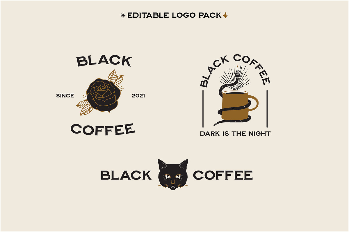 Black Coffee Bundle, an Illustration by ohdeardelgado (Photo 2 of 14)