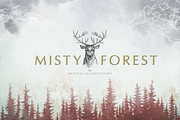Misty Forest Collection, an Animal Illustration by Michael Rayback Design (Thumbnail 1 of 7)