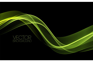 Vector Abstract Shiny Color Green