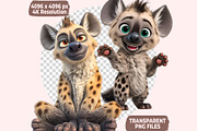 Hyenas PNG Clipart Bundle, a Graphic by M9 Design (Thumbnail 9 of 10)