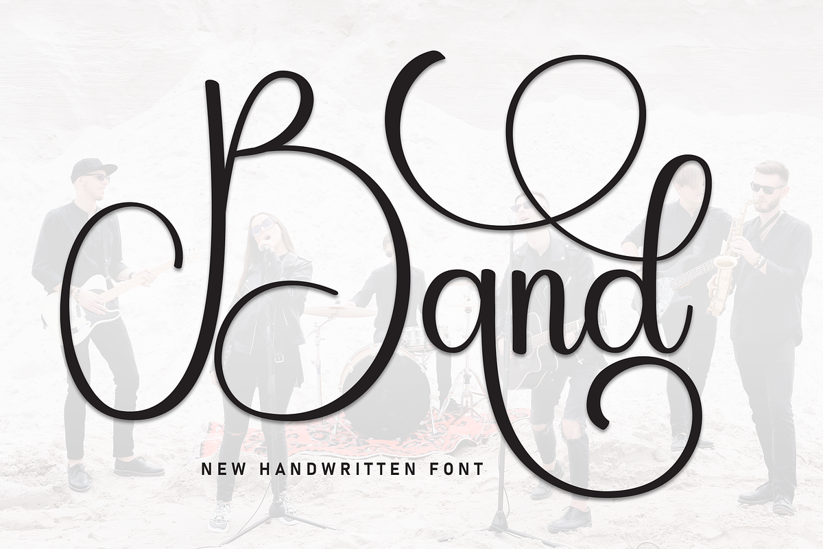 Band | Script Font, a Handwritten Font by Scratchones (Photo 1 of 9)