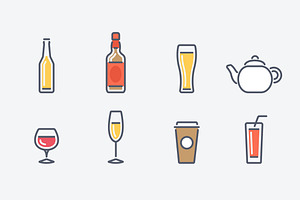 16 Drinks Icons