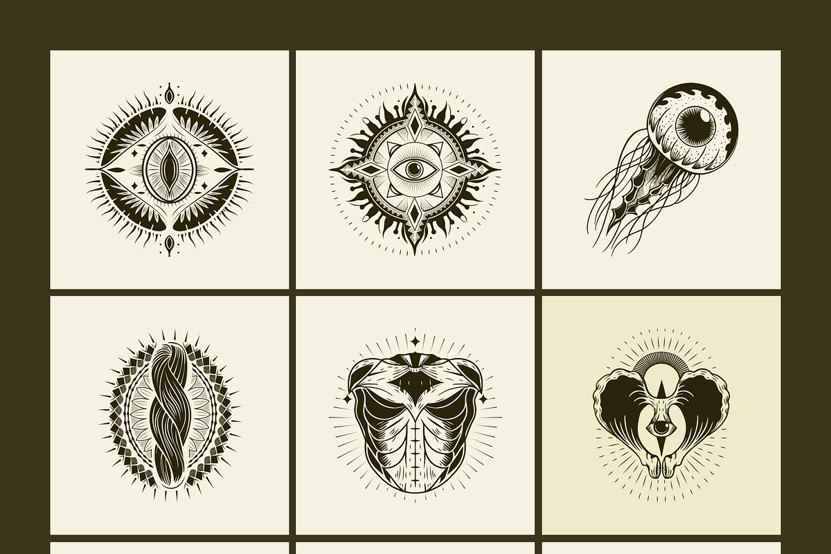 100 Anatomical Illustrations Set, an Education Illustration by Prosymbols (Photo 8 of 11)