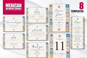 Mexican Wedding Bundle | CANVA