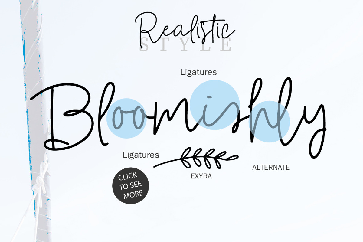 Realistic Style Font + 6 Logos, a Script Font by Artstudio (Photo 9 of 10)