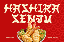 Hashira Senju - Japanese Food Font