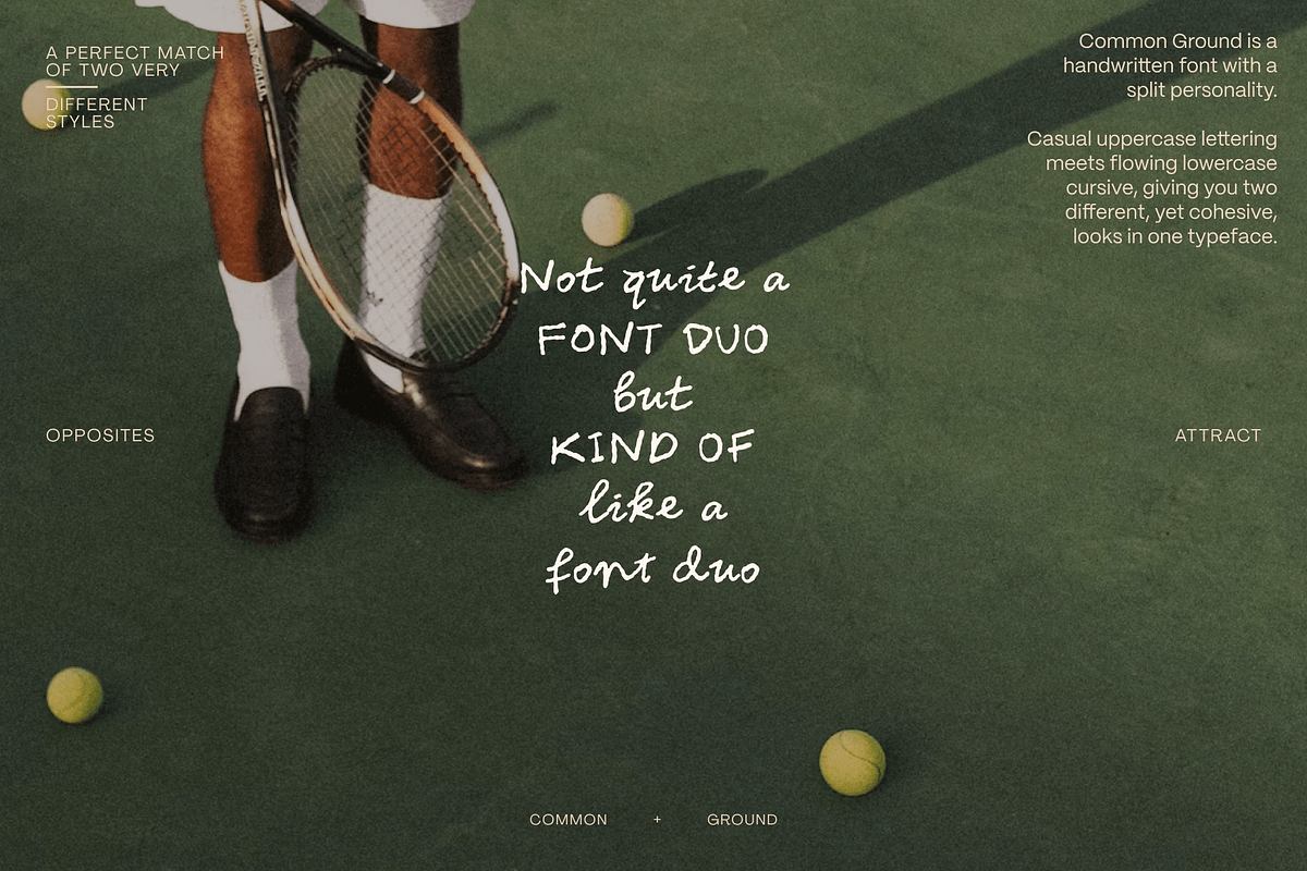 Common Ground Handwriting Font, a Handwritten Font by TYPEHEIST (Photo 8 of 11)