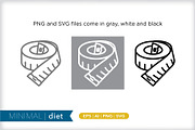Minimal diet icons, an Outline Icon by Picture Window (Thumbnail 2 of 5)
