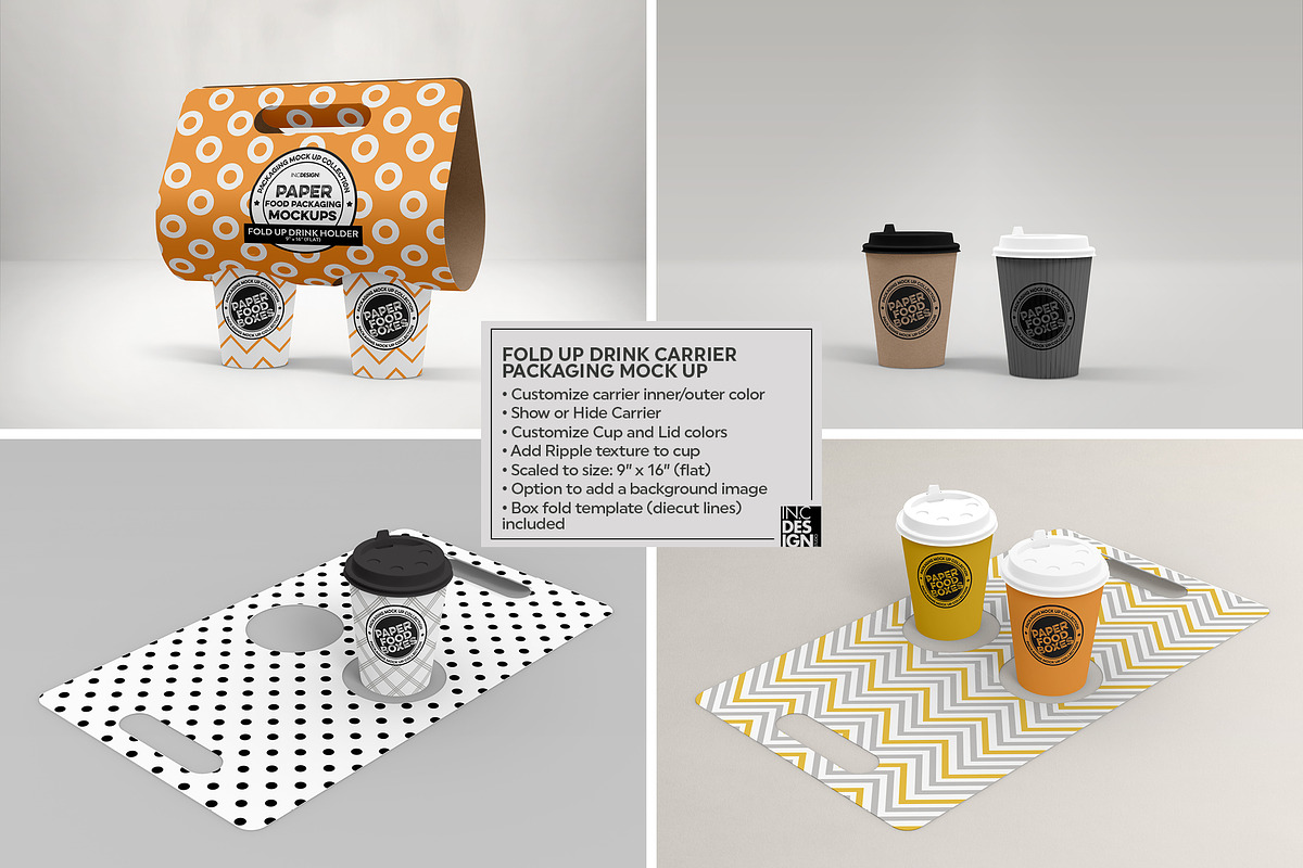 VOL.6: Food Box Packaging Mockups, a Cups & Container Mockup by INCDesign (Photo 4 of 20)