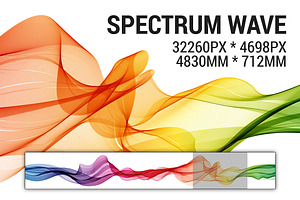 Abstract vector spectrum wave.