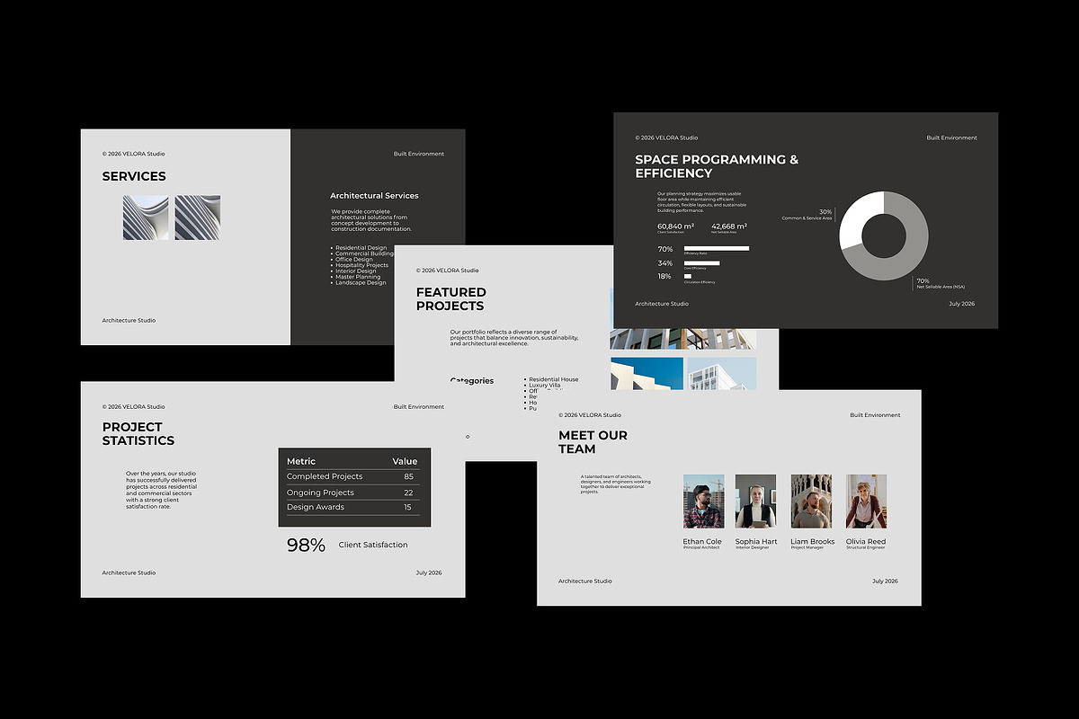 Modern Architecture Google Slides, a Presentation Template by adoestudio (Photo 4 of 7)