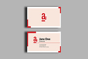 Simple Business Card Design, a Business Card Template by ClickPaint_Studio (Thumbnail 1 of 3)