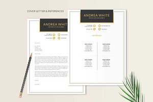 Black & Gold Resume CV Template