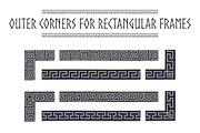 Blue and white greek meander brushes, a Brush Add-On by ekmelica (Thumbnail 2 of 5)